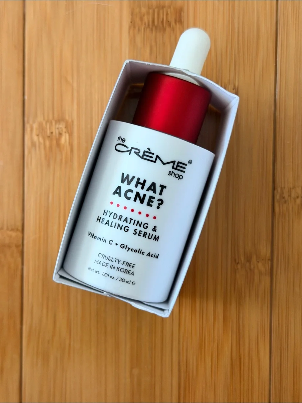 NIB The Crème Shop “What Acne?” Hydrating & Healing Serum